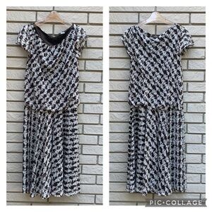 Liz Claiborne Houndstooth Pattern Dress 10